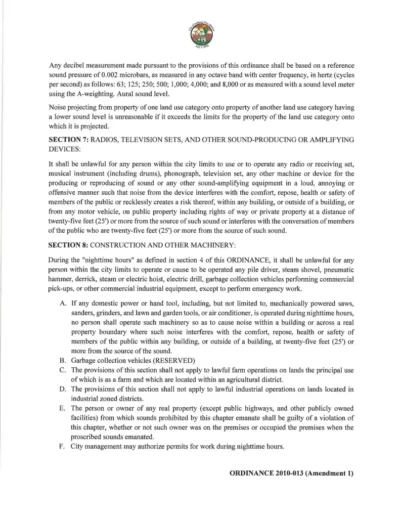2010-013 Update Noise Ordinance Page 4