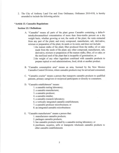 Ordinance N0. 2010-018 (Amendment 2) Page 2