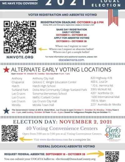 2021 Local Election Flyer