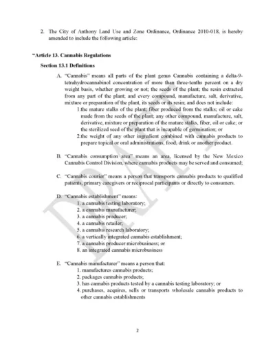 Cannabis Ordinance N0.2010-018 Page 2