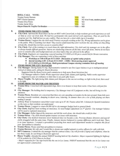 Board of Trustees Regular Meeting Minutes Page 4