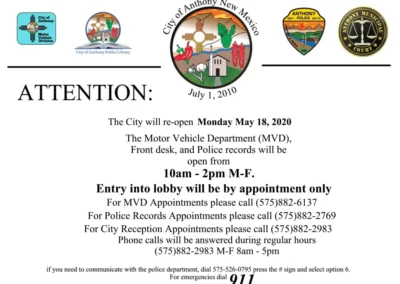 City Reopen Notice