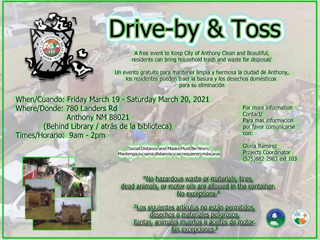 Drive-By & Toss Flyer