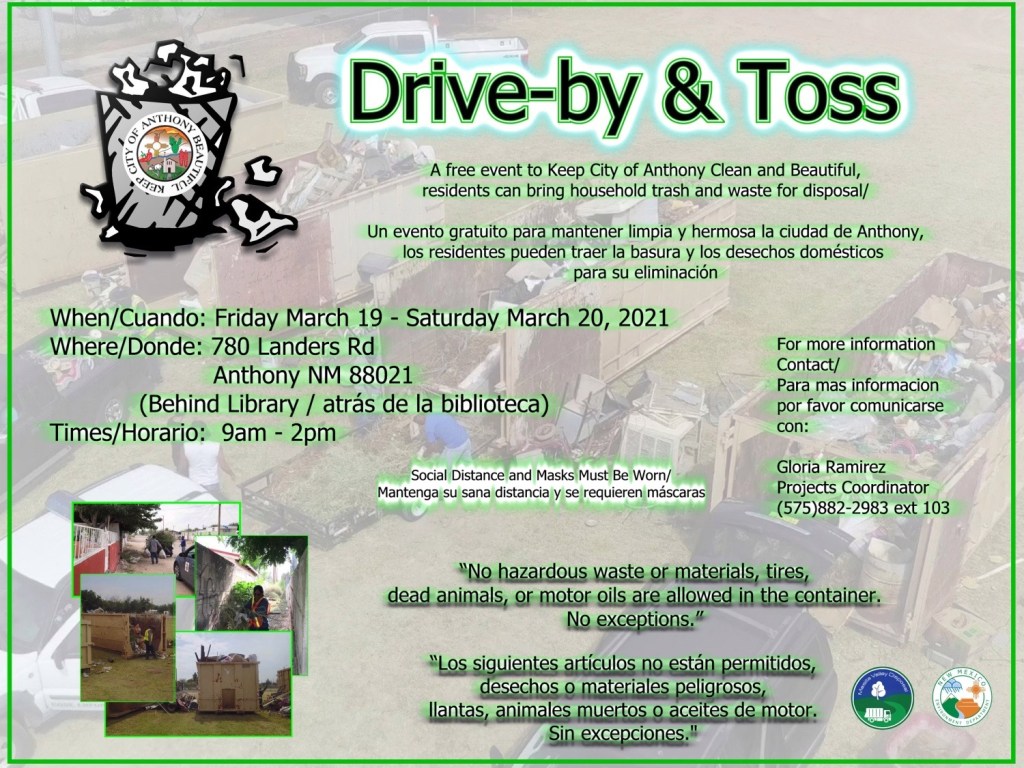CityCleanup2021-Flyer Drive-By & Toss Flyer