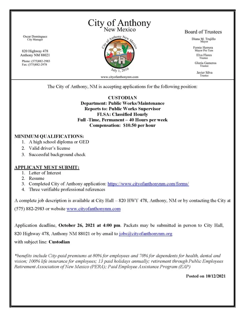 Custodian-_Posting-_10_12_2021_Page_1 Custodian Job Posting