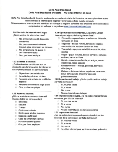 Dona Ana Broadband Survey Page 4