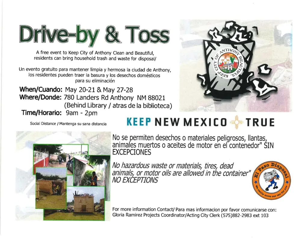 Drive-by & Toss Flyer