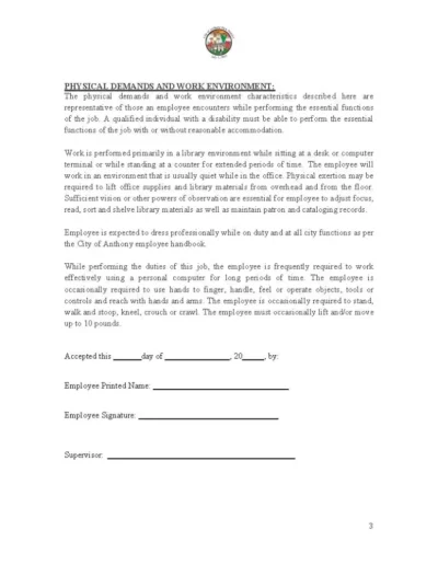 Library Assistant Job Posting Page 4