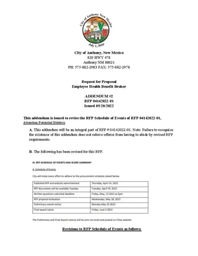 RFP 04142022-01 Addendum #2 Page 1