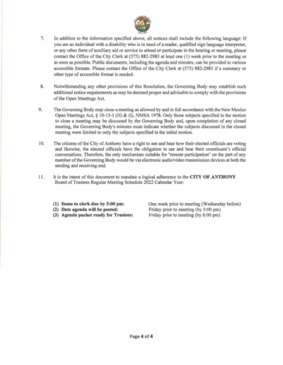 Adopted Resolution N0. 2022-001 Page 4