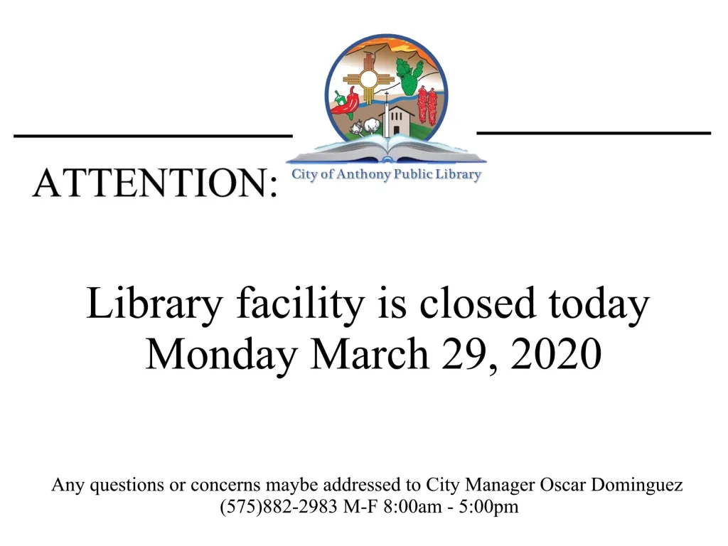 Library Closure Notice