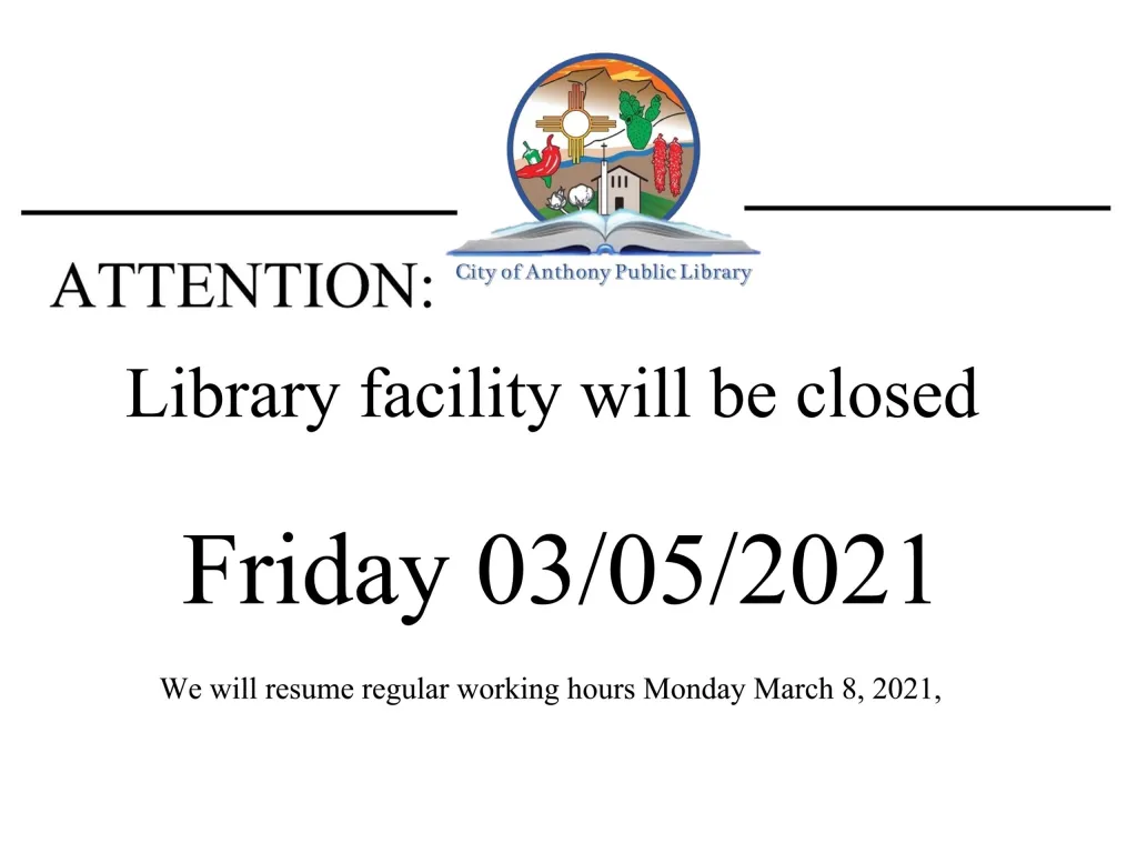 Library Closed Notice