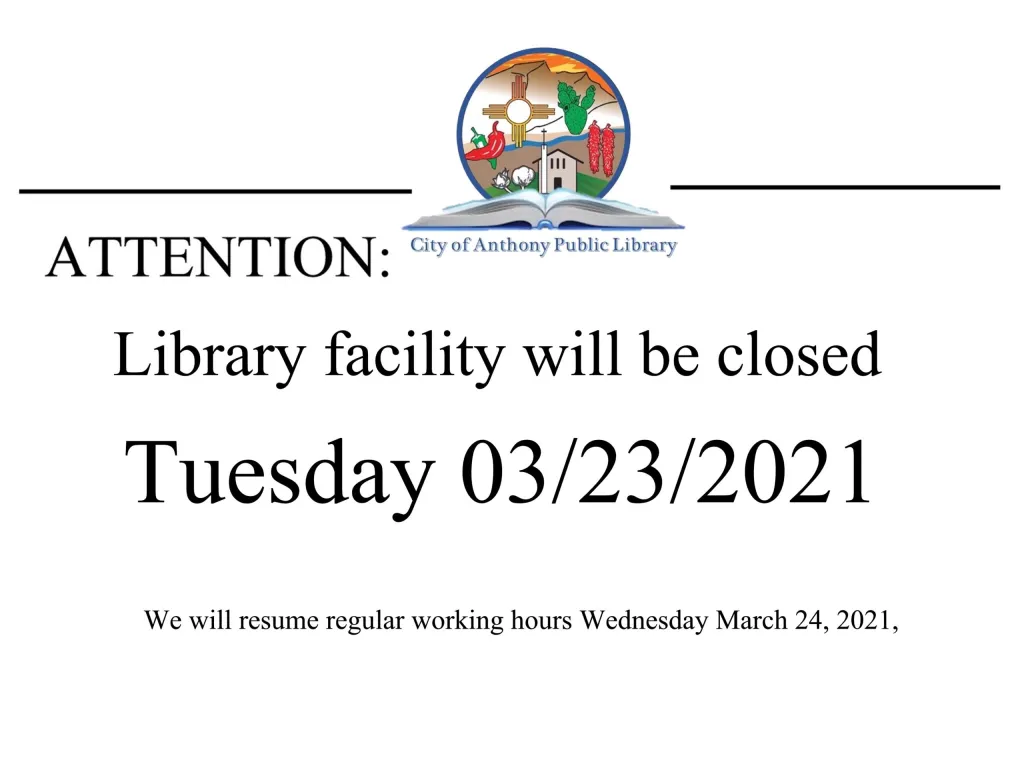 Library Closed Notice