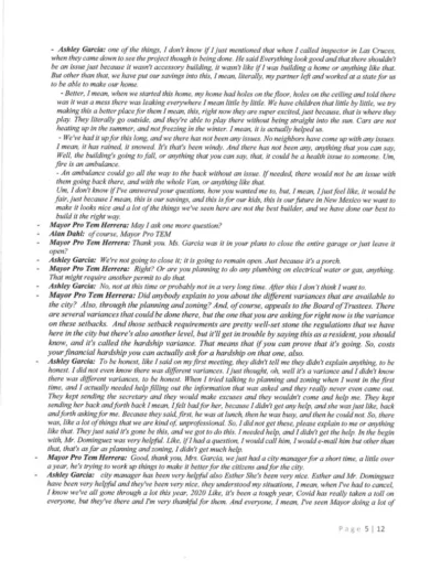 Board of Trustees Public Hearing Minutes Page 5