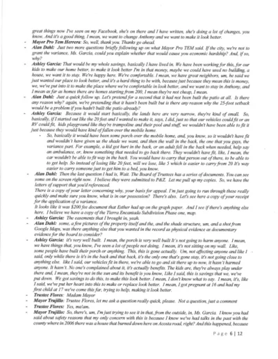 Board of Trustees Public Hearing Minutes Page 6
