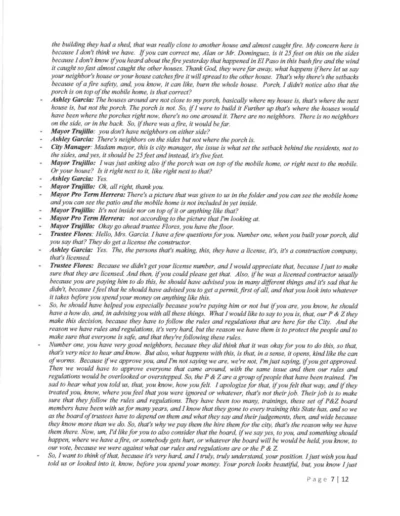 Board of Trustees Public Hearing Minutes Page 7