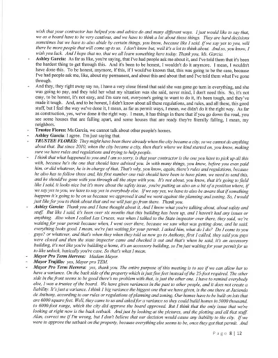 Board of Trustees Public Hearing Minutes Page 8