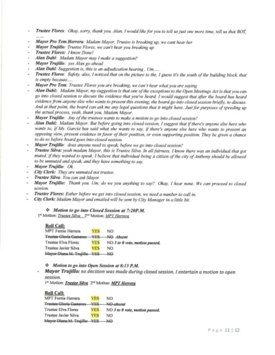 Board of Trustees Public Hearing Minutes Page 11