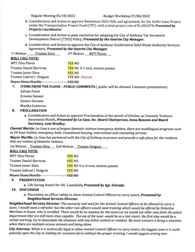 Board of Trustees Regular Meeting Minutes Page 2