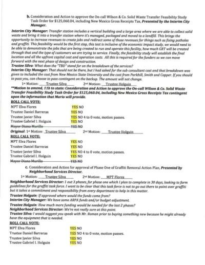 Board of Trustees Regular Meeting Minutes Page 4
