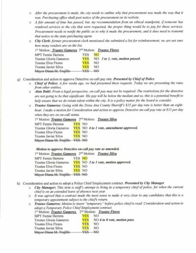 Board of Trustees Regular Meeting Minutes Page 5