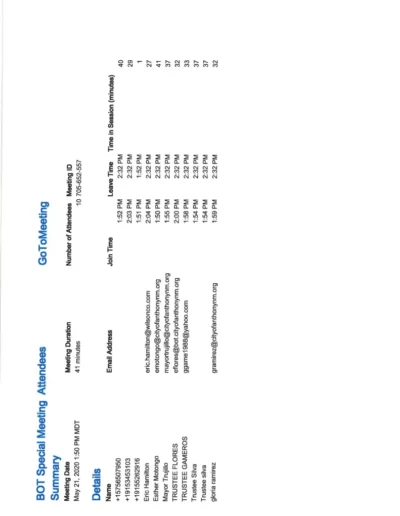 Board of Trustees Regular Meeting Minutes Page 3