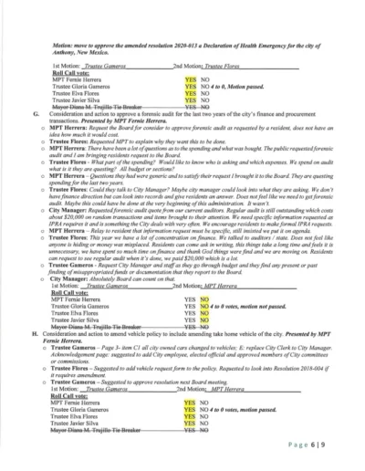 Board of Trustees Regular Meeting Minutes Page 6