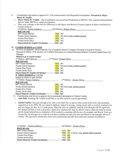 Board of Trustees Regular Meeting Minutes Page 7