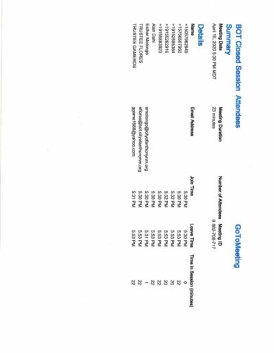 Board of Trustees Regular Meeting Minutes Page 13