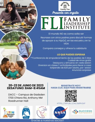 FLI Family Leadership Institute Flyer Spanish