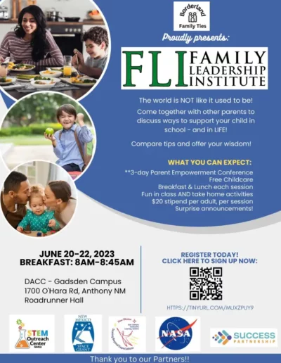 FLI Family Leadership Institute Flyer