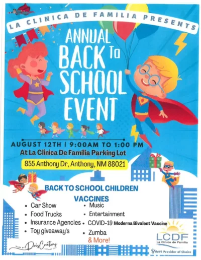 LCDF Annual Back to School Event