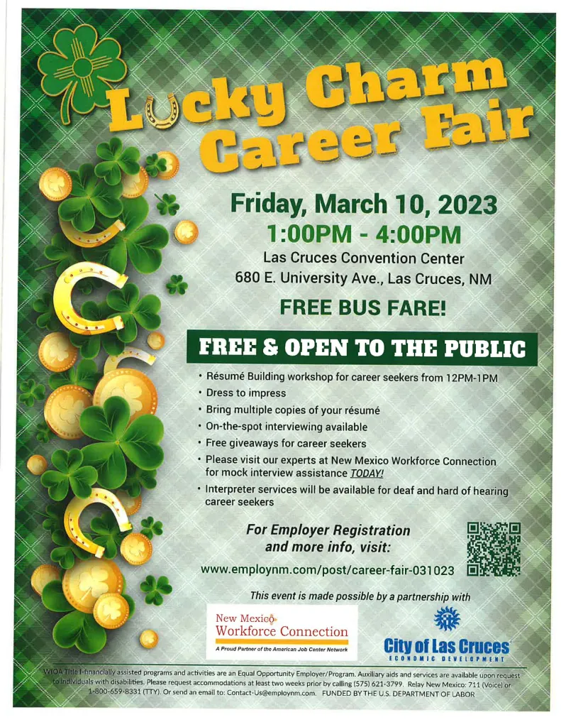 Lucky Charm Career Fair Flyer