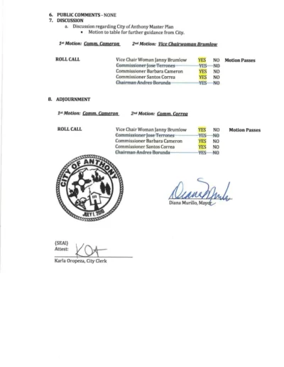 Planning & Zoning Regular Meeting Minutes Page 2