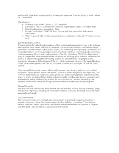 Police Officer Job Posting Page 3
