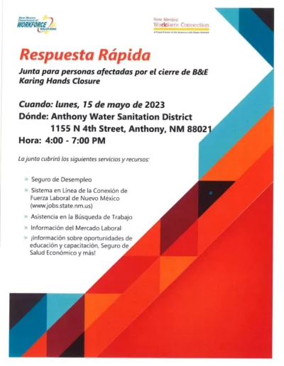 Rapid Response Flyer Spanish