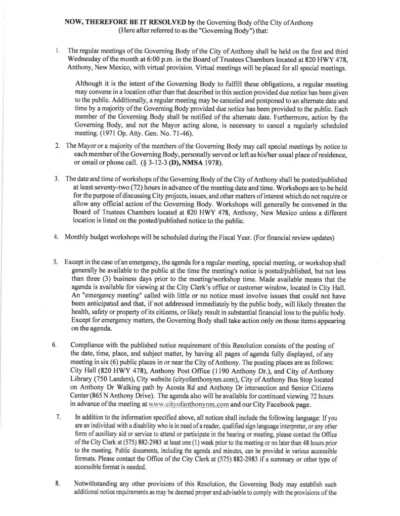 Open Meetings Act Resolution N0. 2023-01 Page 3