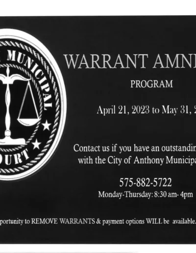 Warrant Amnesty Program/Amnistia