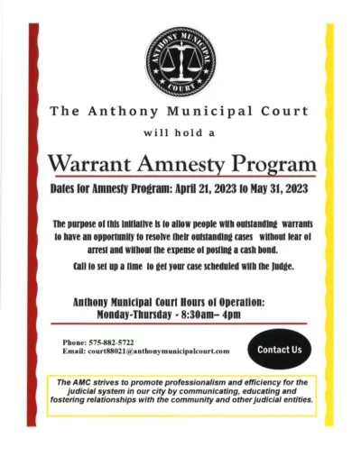 Warrant Amnesty Program/Amnistia